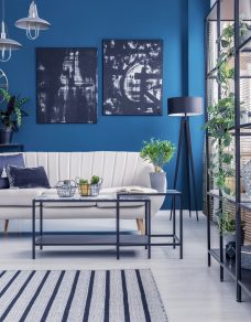 Black,Industrial,Racks,And,A,Box,Frame,Coffee,Table,In