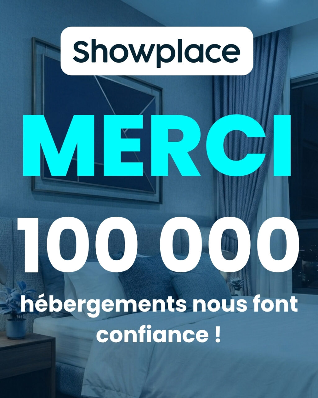 1️⃣0️⃣0️⃣.0️⃣0️⃣0️⃣ 𝖧É𝖡𝖤𝖱𝖦𝖤𝖬𝖤𝖭𝖳S !
Showplace continue de fédérer les loueurs et conciergeries 🚀
MERCI à l’ensemble de nos membres 🙌
💪 Nous continuons de valoriser ces acteurs auprès des marques pour défendre leurs intérêts.
Depuis 3 ans, la promesse reste la même avec un accès gratuit à ces services :
📱 Un livret d'accueil digital pour présenter en détail les hébergements
💶 Des remises pour faire des économies facilement : meubles, literie, électroménager…
🔖 Des offres voyageurs pour générer des commissions tout en partageant des bons plans
🎁 Des produits offerts à travers des campagnes de placement de produits et des concours
🎯 Une boutique en ligne pour vendre des produits et services additionnels aux voyageurs