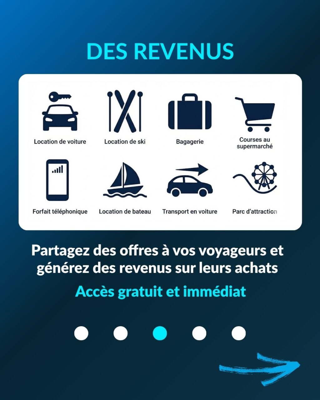 Showplace vous offre 5 services gratuitement, au choix et sans engagement :
🔖 Accédez à des remises pour tous vos achats
🎁 Profitez de produits offerts pour vos hébergements et voyageurs
🔖 Générez des revenus en partageant des offres à vos voyageurs
📱 Créez vos livrets d'accueil digitaux
💵 Créez les boutique en ligne de vos hébergements