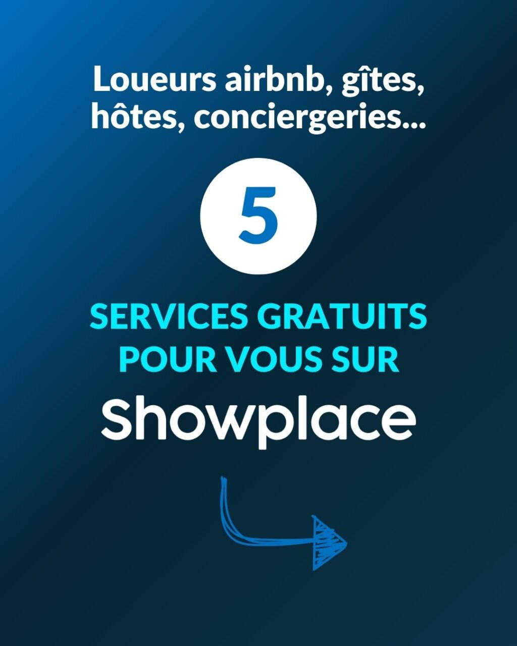 Showplace vous offre 5 services gratuitement, au choix et sans engagement :
🔖 Accédez à des remises pour tous vos achats
🎁 Profitez de produits offerts pour vos hébergements et voyageurs
🔖 Générez des revenus en partageant des offres à vos voyageurs
📱 Créez vos livrets d'accueil digitaux
💵 Créez les boutique en ligne de vos hébergements